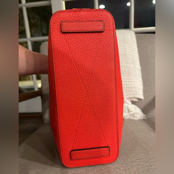 Milly Red Shoulder Bag with Tassel - Picture 8 of 11